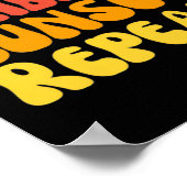 Poster Coucher de soleil de soleil répéter (Coin)