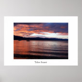 Poster Coucher de soleil de Tahoe (Devant)