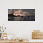 Poster Coucher de soleil de Tarague (Cuisine)