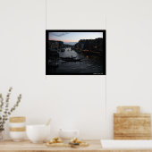 Poster Coucher de soleil de Venise avec Gondalas (Cuisine)