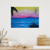 Poster Coucher de soleil de Ventura (Cuisine)