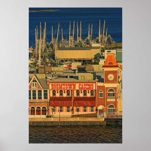 Poster Coucher de soleil de ville (Devant)