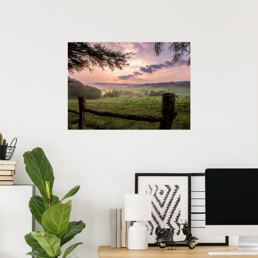 Poster Coucher de soleil de Virginie (Bureau à domicile)