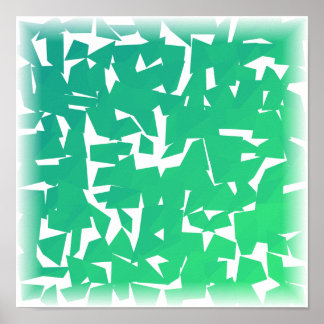 Poster Coucher de soleil dégradé Low-Poly - Art numérique