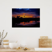 Poster Coucher de soleil des Everglades (Cuisine)