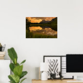 Poster Coucher de soleil des lacs Vermillion (Bureau à domicile)