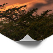 Poster Coucher de soleil des lacs Vermillion (Coin)