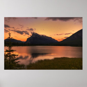 Poster Coucher de soleil des lacs Vermillion
