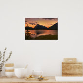Poster Coucher de soleil des lacs Vermillion (Cuisine)