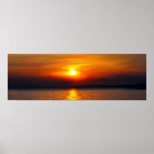 Poster coucher de soleil d'été (Devant)