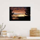 Poster Coucher de soleil d'été à Tahoe (Cuisine)
