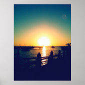 Poster Coucher de soleil d'hiver dans les clés (Devant)