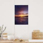 Poster Coucher de soleil d'hiver, parc Bluff Point State (Cuisine)