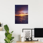 Poster Coucher de soleil d'hiver, parc Bluff Point State (Bureau à domicile)