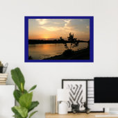Poster Coucher de soleil Dniepr (Bureau à domicile)