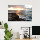 Poster Coucher de soleil d'Oahu (Bureau à domicile)