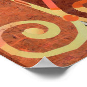 Poster Coucher de soleil doré en CHEFCHAOUEN Papier Colla (Coin)