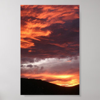 Poster Coucher de soleil du Colorado occidental