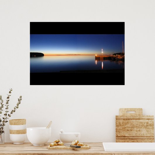 Poster Coucher de soleil du comté de Door (Cuisine)