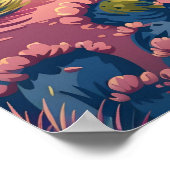 Poster Coucher de soleil du désert de l'Arizona (Coin)