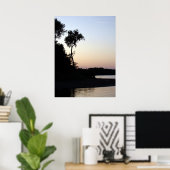 Poster Coucher de soleil du fleuve Mississippi (Bureau à domicile)