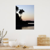 Poster Coucher de soleil du fleuve Mississippi (Cuisine)