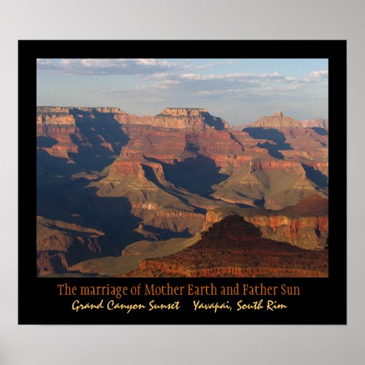 Poster Coucher de soleil du Grand Canyon (Devant)