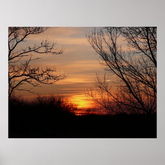 Poster Coucher de soleil du Kansas (Devant)