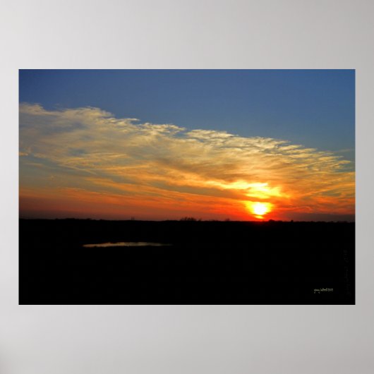 Poster Coucher de soleil du Kansas (Devant)