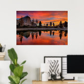 Poster Coucher de soleil du lac enchanté (Bureau à domicile)