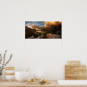 Poster Coucher de soleil du lac Fin Dome moyen Rae - sent (Cuisine)