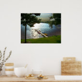 Poster Coucher de soleil du lac Michigan (Cuisine)