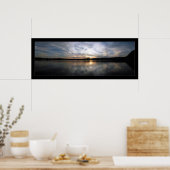 Poster Coucher de soleil du lac Nuageux (Cuisine)
