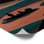 Poster Coucher de soleil du lac Ten Mile (Coin)