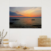 Poster Coucher de soleil du Moalbol (Cuisine)