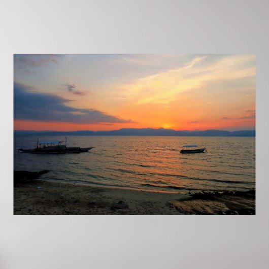 Poster Coucher de soleil du Moalbol (Devant)