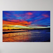 Poster Coucher de soleil du navire de ciment (Devant)