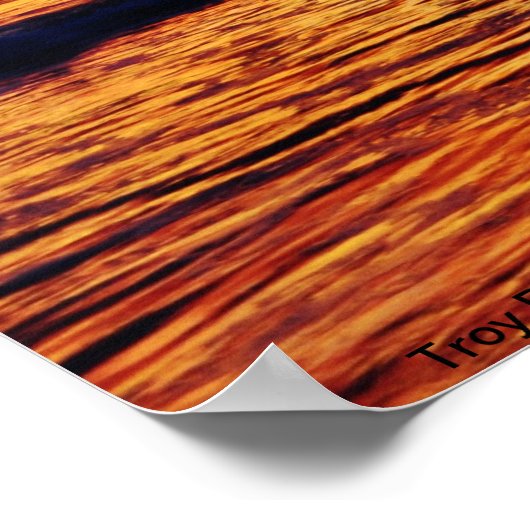 Poster Coucher de soleil du navire de ciment (Coin)