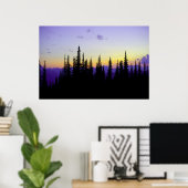 Poster Coucher de soleil du parc de granit (Bureau à domicile)