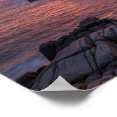 Poster Coucher de soleil du phare (Coin)