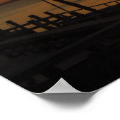 Poster Coucher de soleil du port de pierre (Coin)