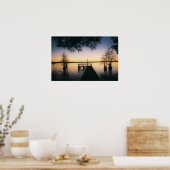 Poster Coucher de soleil du réservoir Steinhagen (Cuisine)