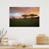 Poster Coucher de soleil du Serengeti (Cuisine)