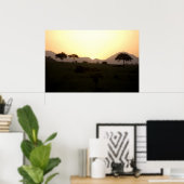 Poster Coucher de soleil en Afrique (Bureau à domicile)