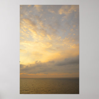 Poster Coucher de soleil en Alaska - Paysage côtier