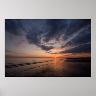 Poster Coucher de soleil en Angleterre Royaume-Uni