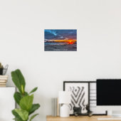 Poster Coucher de soleil en bord de mer (Bureau à domicile)