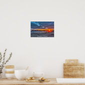 Poster Coucher de soleil en bord de mer (Cuisine)