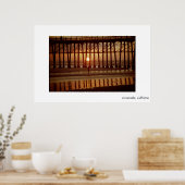 Poster Coucher de soleil en bord de mer (Cuisine)