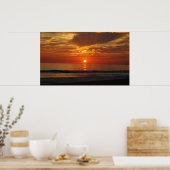 Poster Coucher de soleil en Californie (Cuisine)